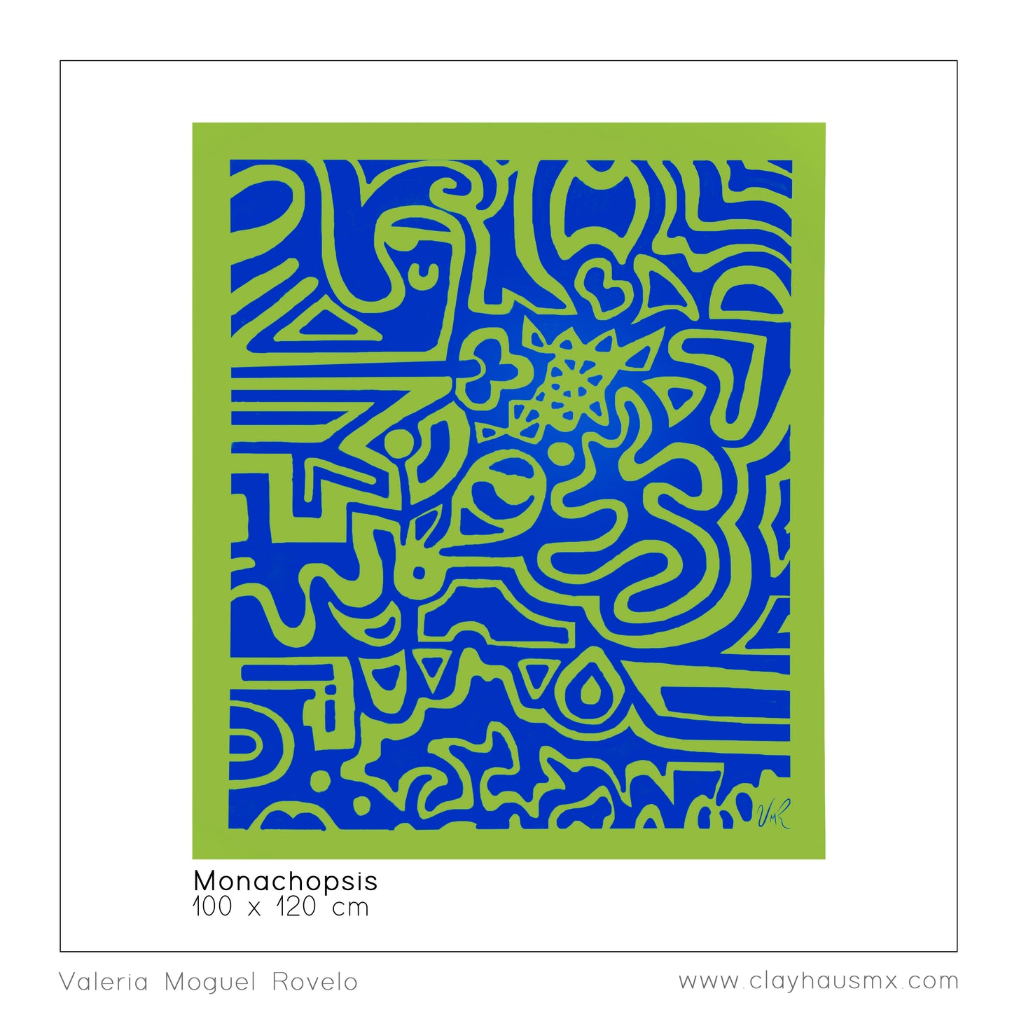 Monachopsis - Acrylic on Canvas by Valeria Moguel Rovelo