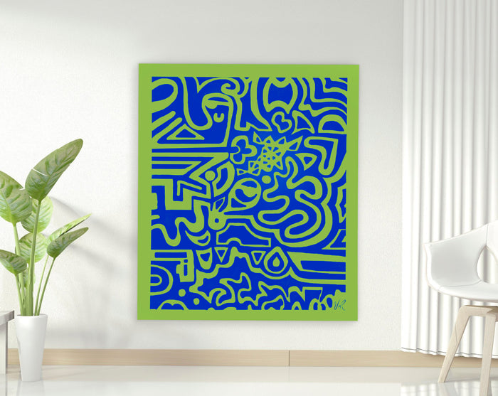 Monachopsis - Acrylique sur toile par Valeria Moguel Rovelo
