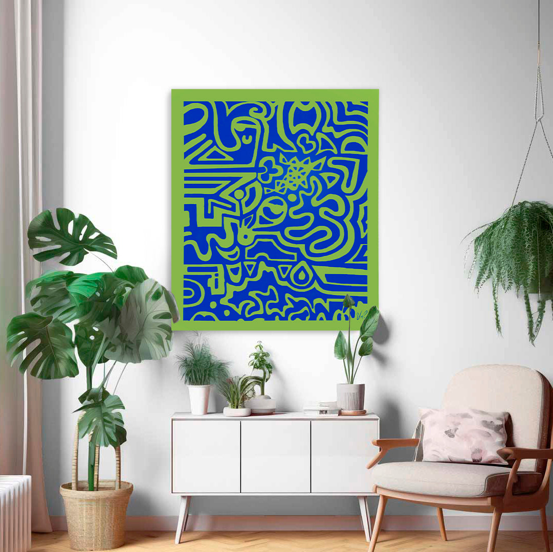 Monachopsis - Acrylic on Canvas by Valeria Moguel Rovelo