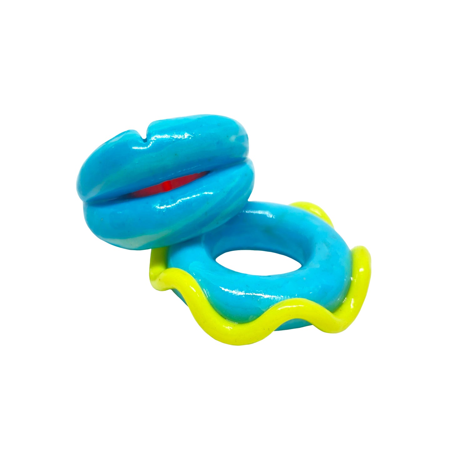 Blue Swingy Ring